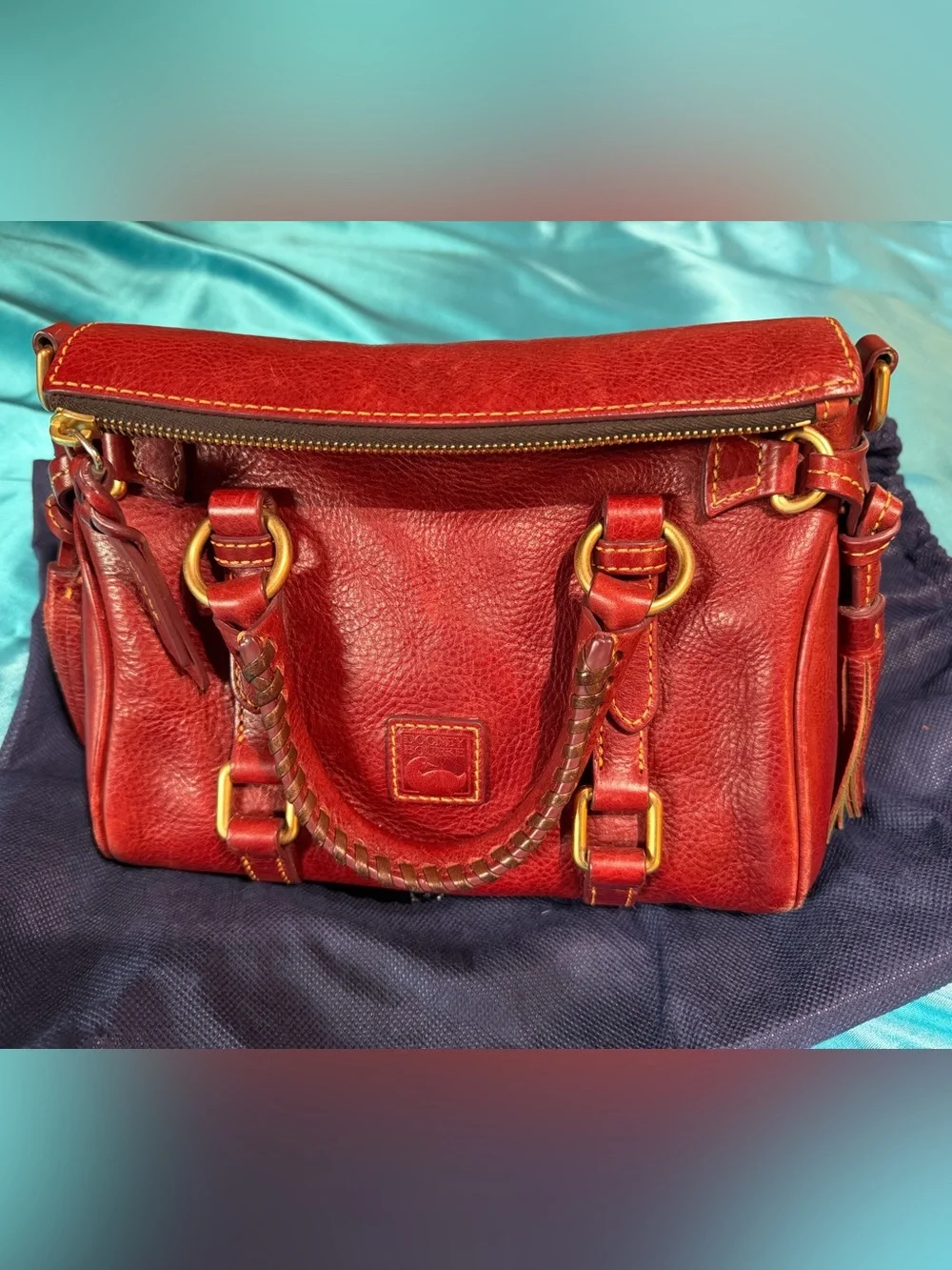 Dooney & Bourke Florentine Micro Satchel in Bordeaux